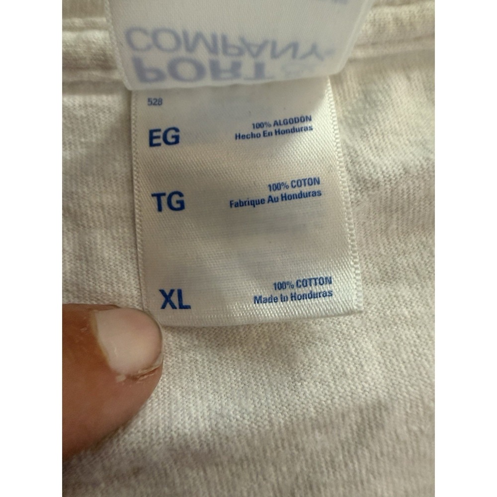 Port & co Kansas Jayhawks proxi long Sleeve T Shirt Mens XL White - Picture 5 of 5